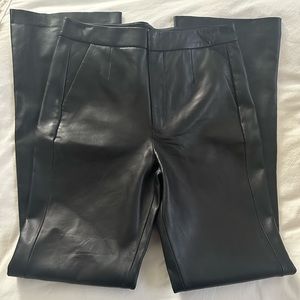 Lamarque Evin Straight-Leg Leather Pants